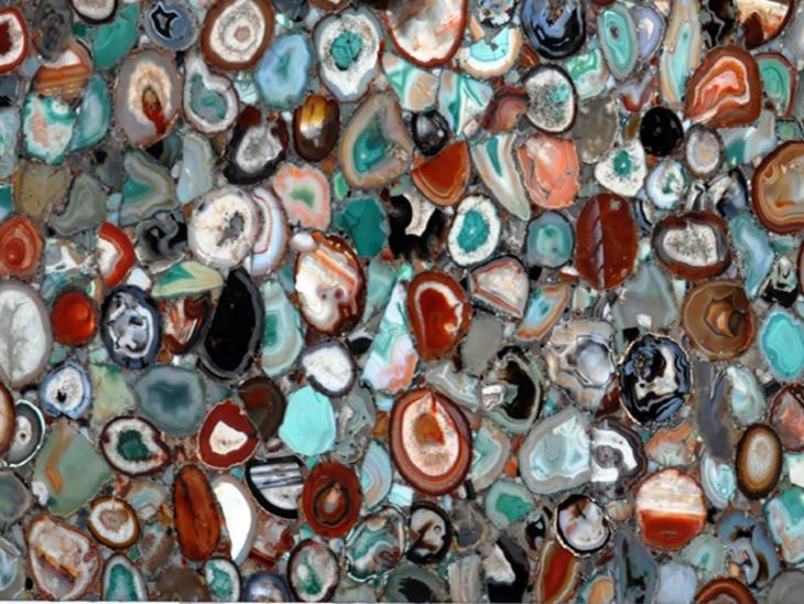 Multicolor Agate Stone Table Top Multicolor Agate Stone Table Top