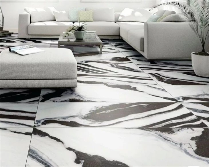 Panda White Marble Flooring Tile