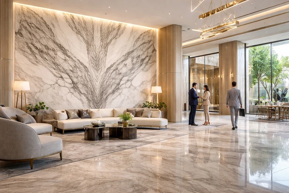 Marmori suundumused Xiameni kivimessil 2026: materjalid, värvid ja projektira...